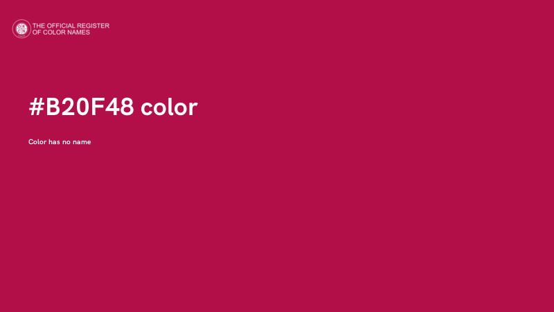 #B20F48 color image