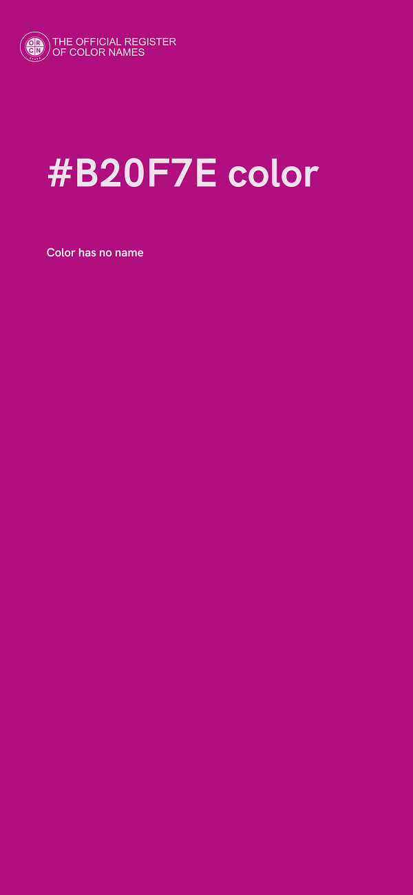 #B20F7E color image