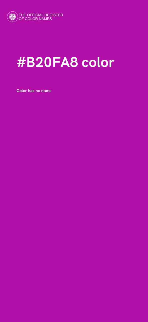 #B20FA8 color image