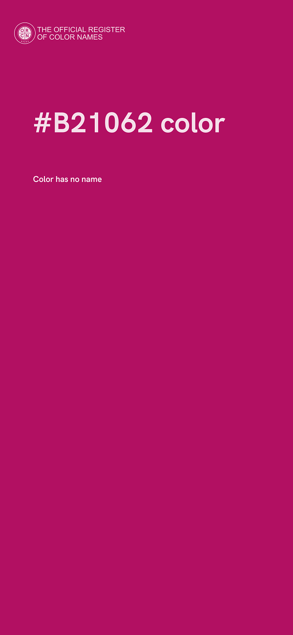 #B21062 color image