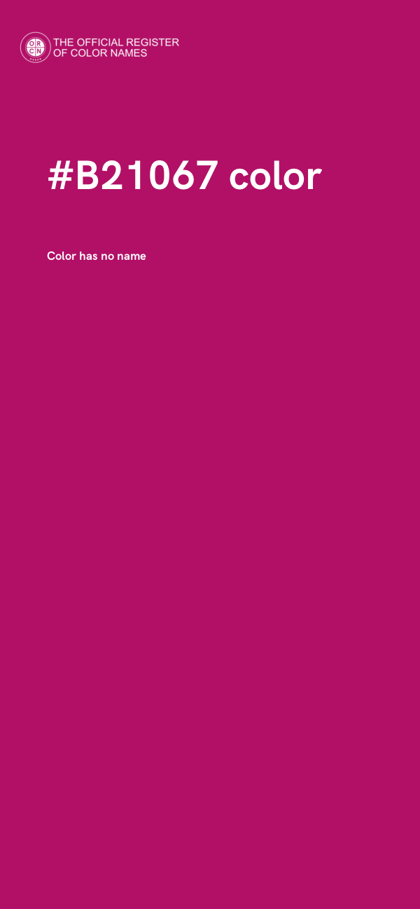 #B21067 color image