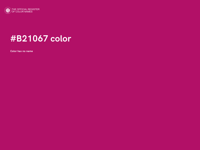 #B21067 color image