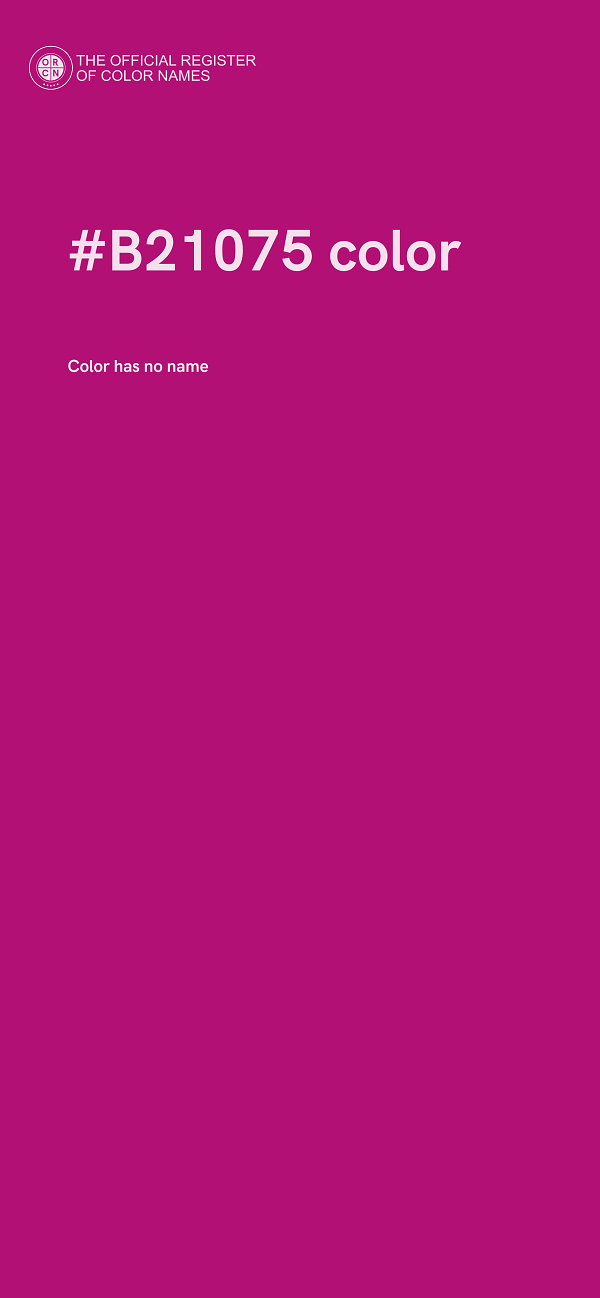 #B21075 color image