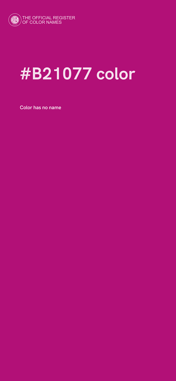 #B21077 color image