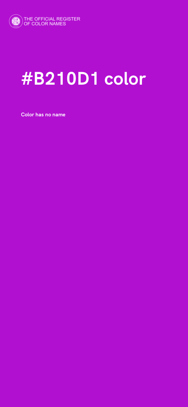 #B210D1 color image