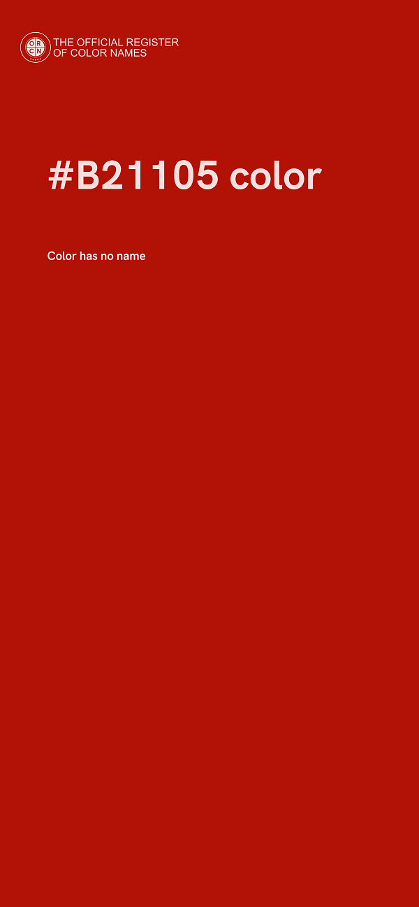 #B21105 color image