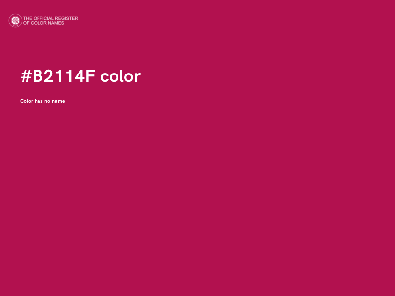 #B2114F color image