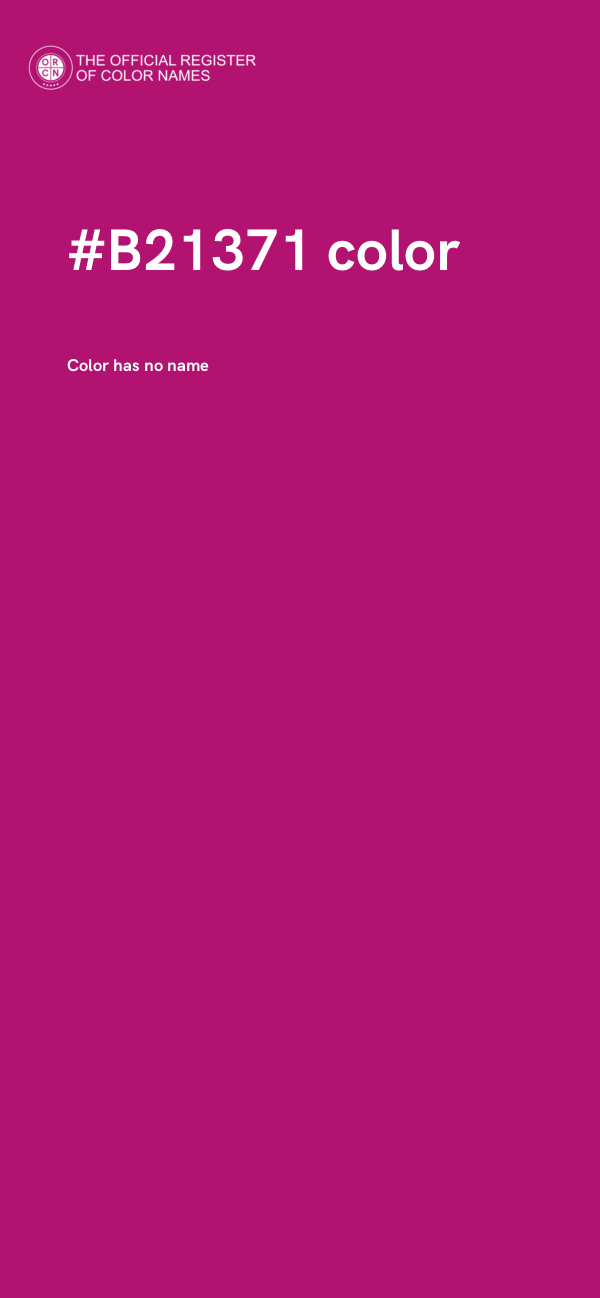 #B21371 color image