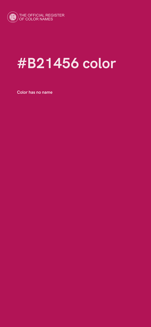 #B21456 color image