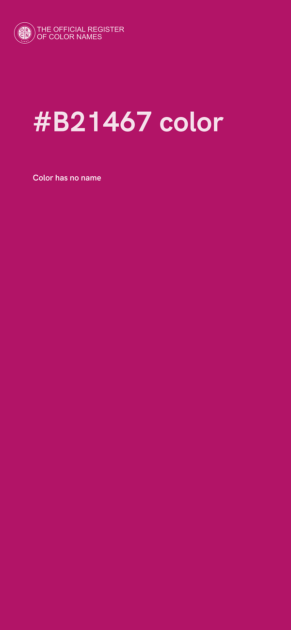 #B21467 color image