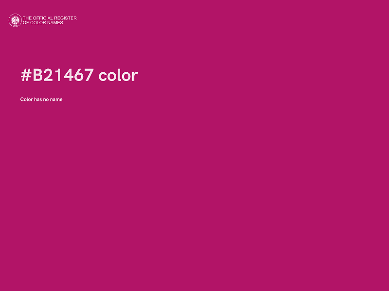 #B21467 color image