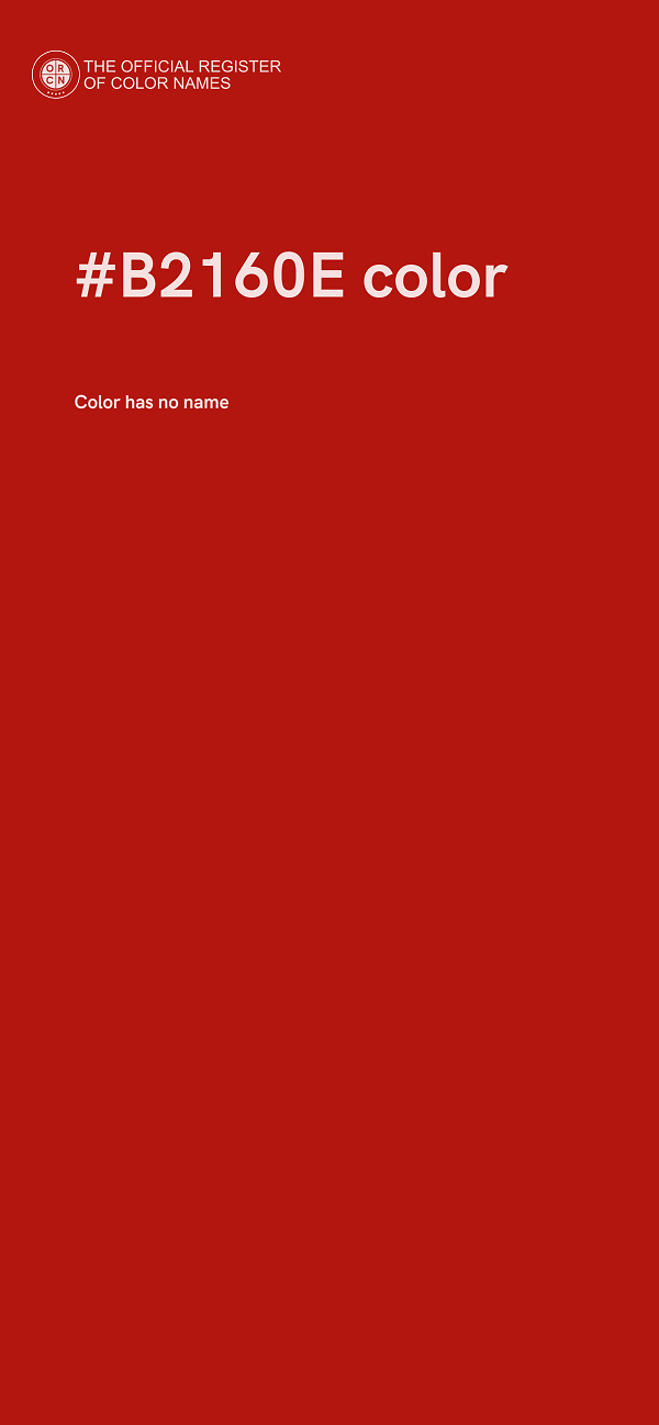 #B2160E color image