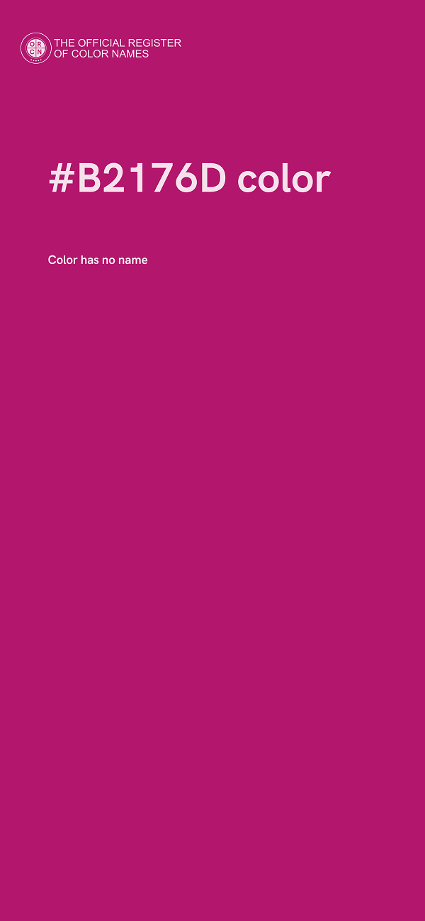 #B2176D color image