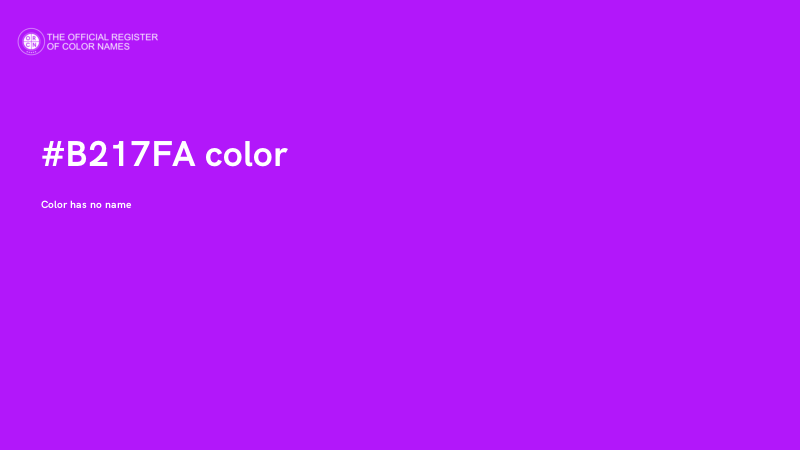 #B217FA color image