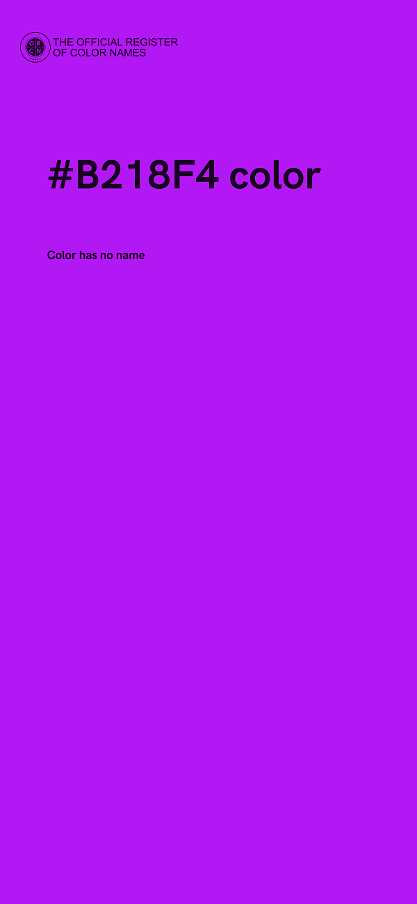 #B218F4 color image