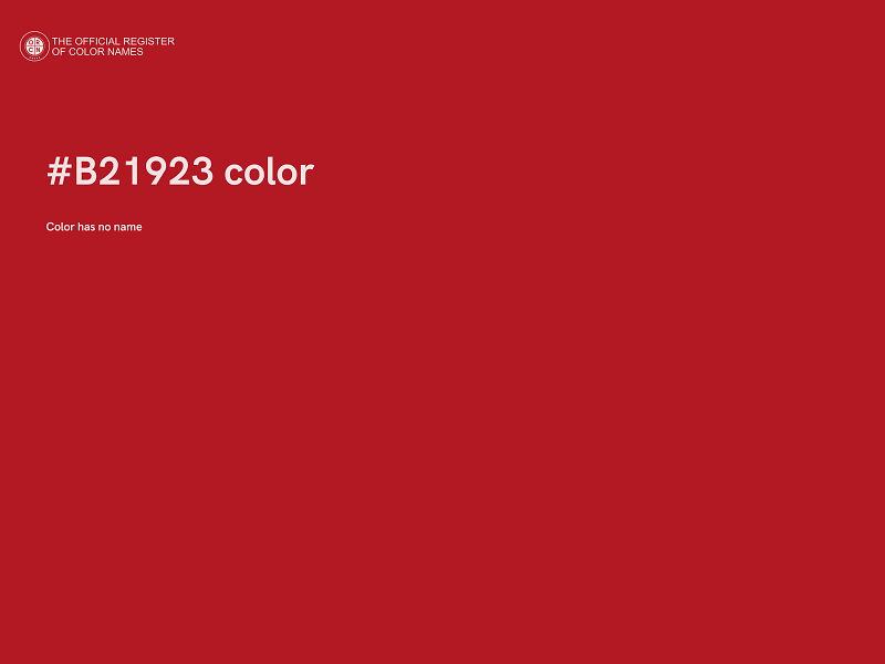 #B21923 color image