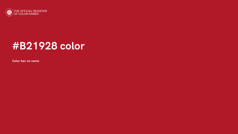 #B21928 color image