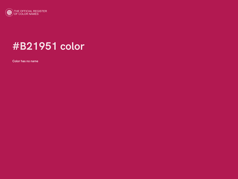 #B21951 color image