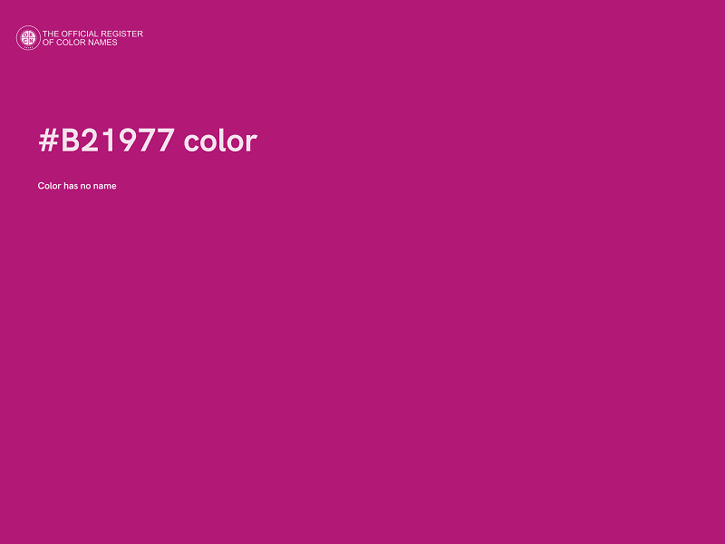 #B21977 color image