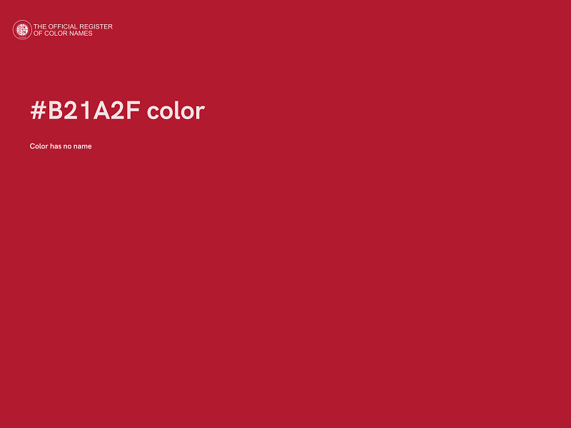 #B21A2F color image