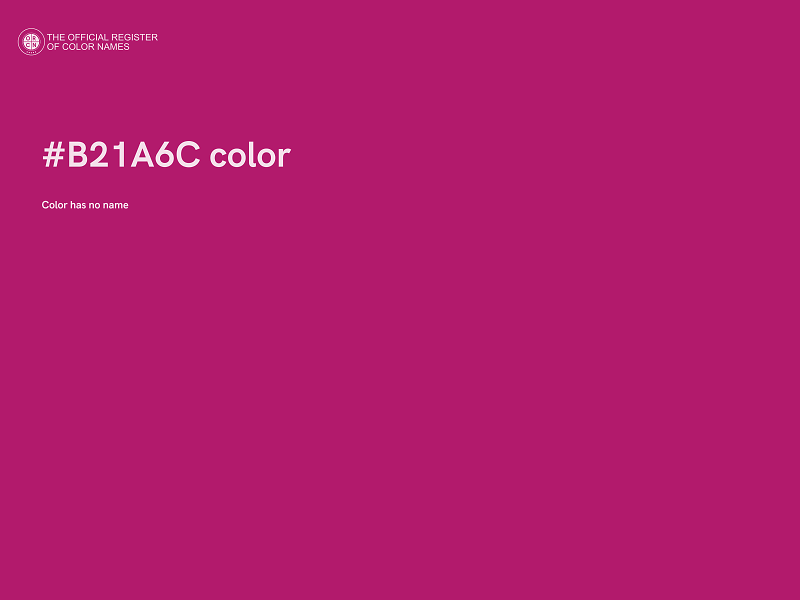 #B21A6C color image