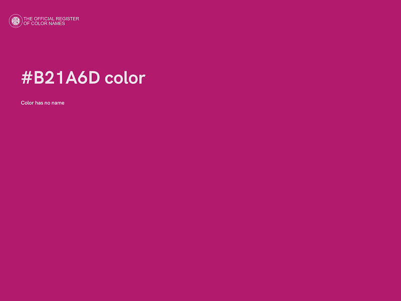 #B21A6D color image