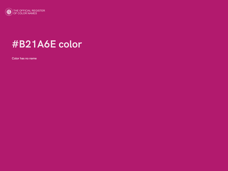 #B21A6E color image