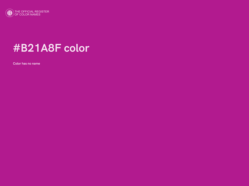 #B21A8F color image