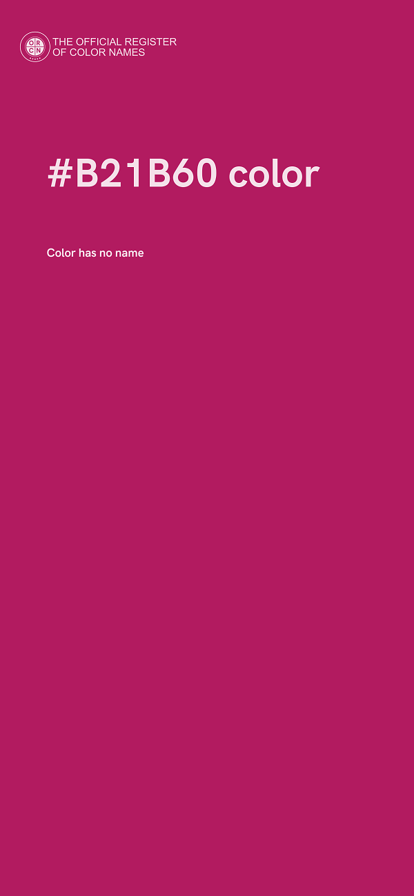 #B21B60 color image
