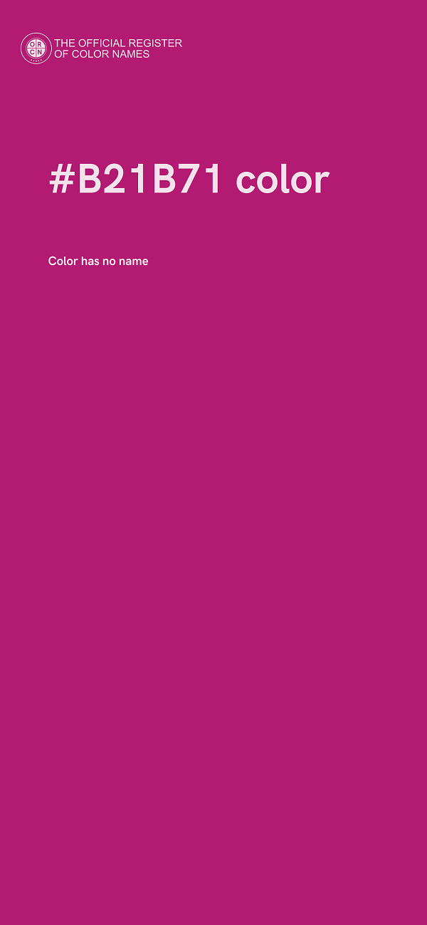 #B21B71 color image