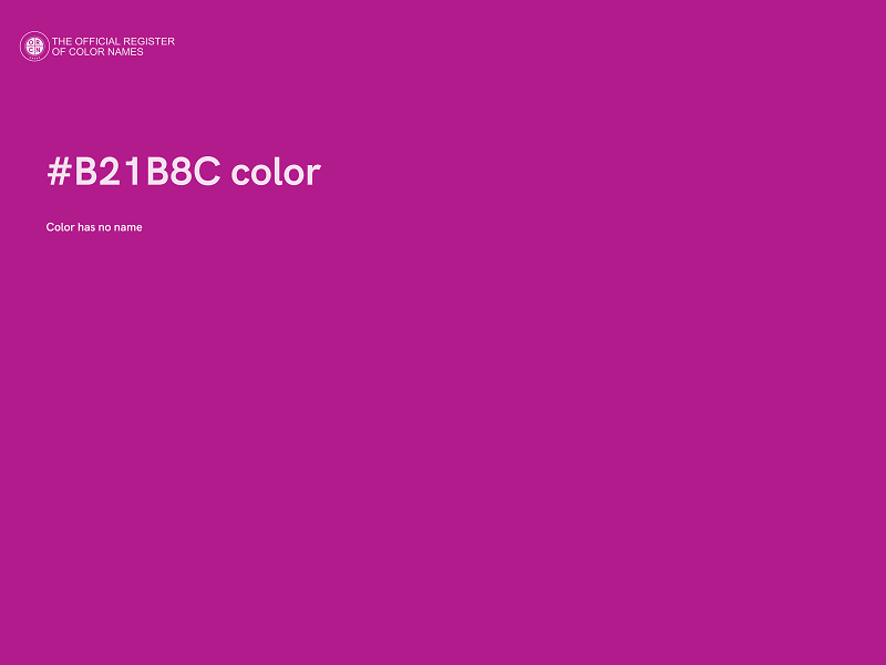 #B21B8C color image
