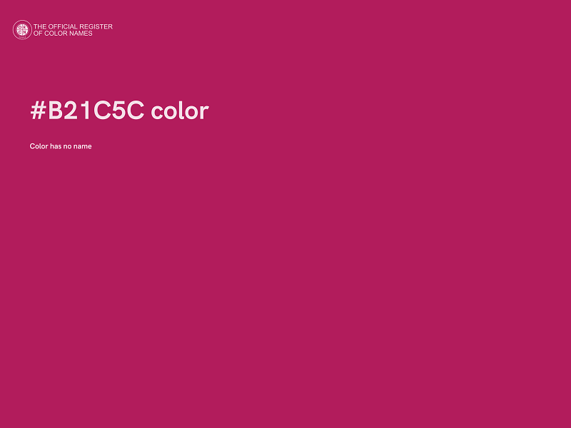 #B21C5C color image