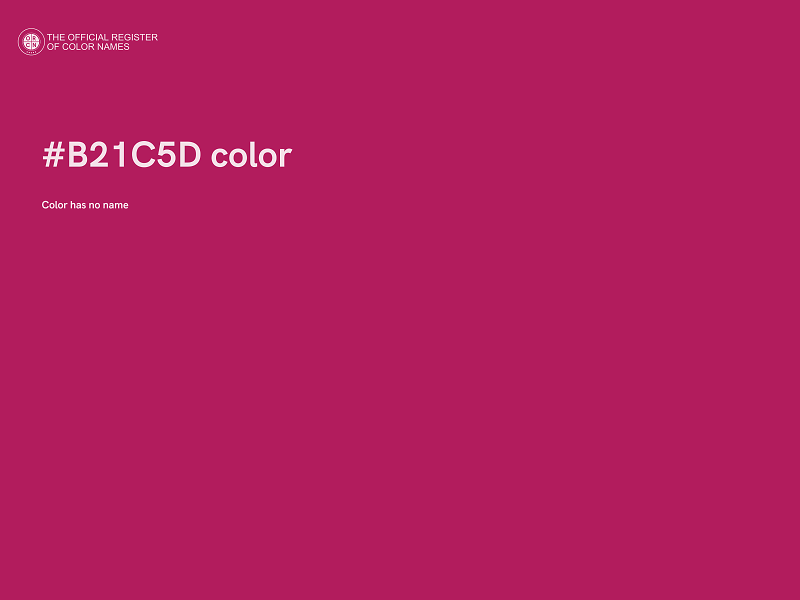 #B21C5D color image