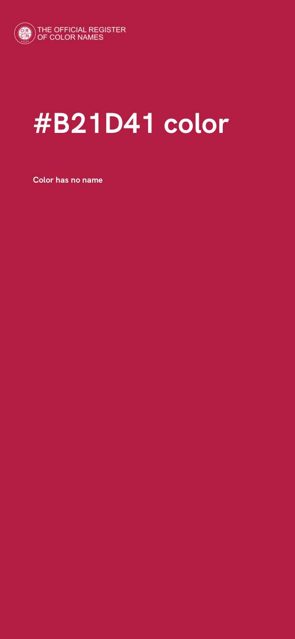 #B21D41 color image