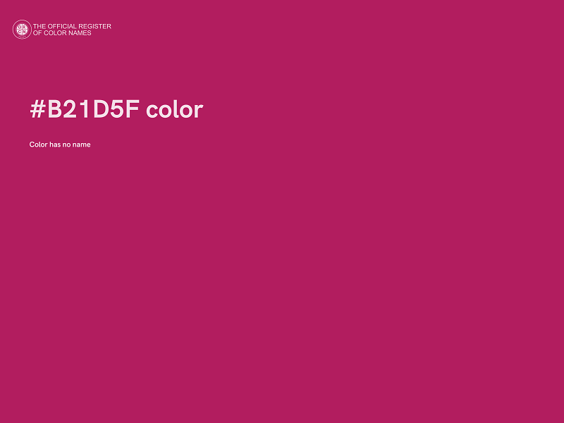 #B21D5F color image