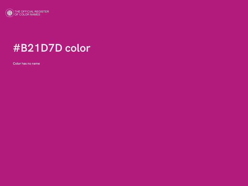 #B21D7D color image