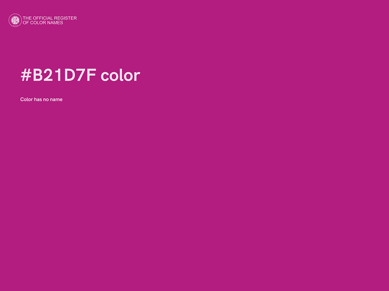 #B21D7F color image