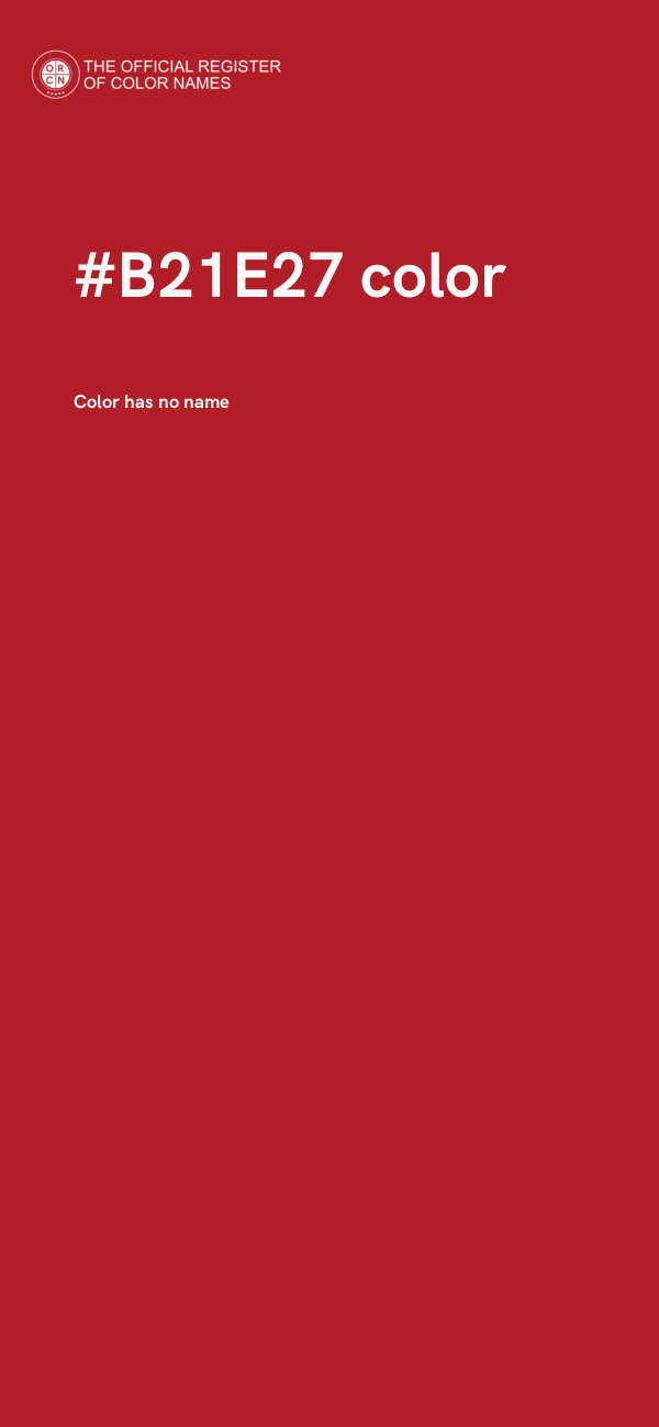 #B21E27 color image