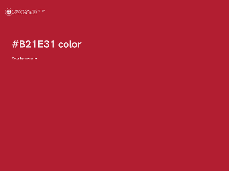 #B21E31 color image