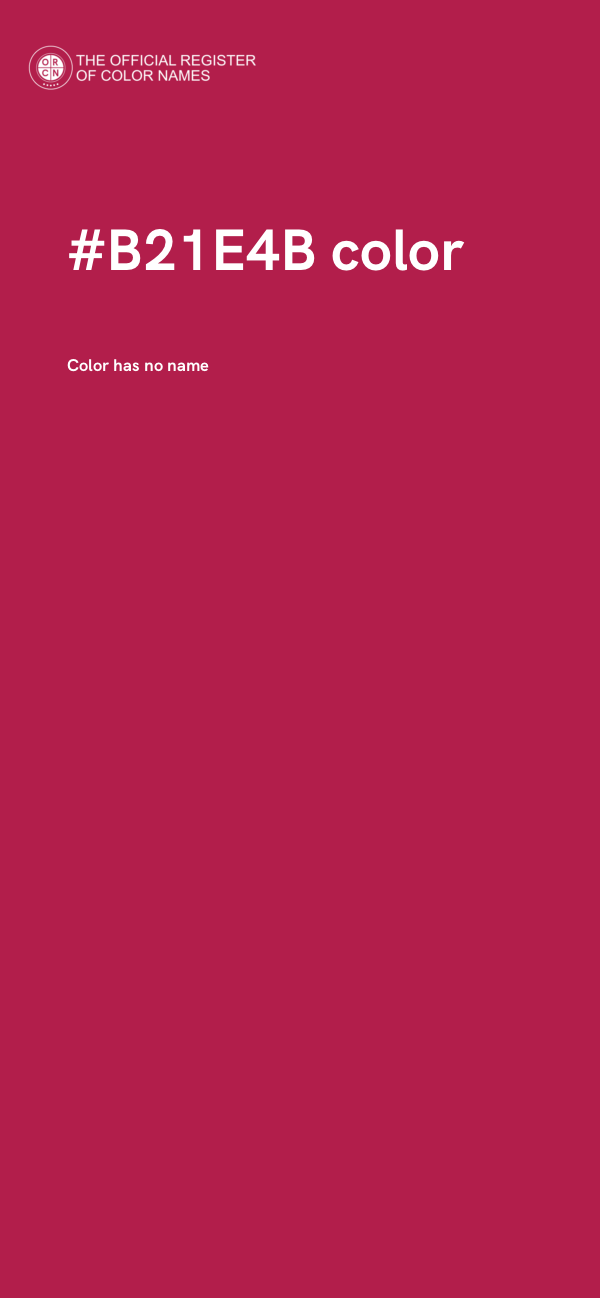 #B21E4B color image