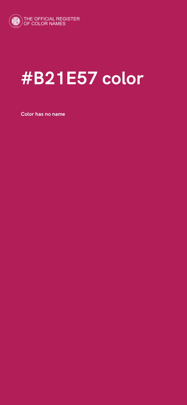 #B21E57 color image