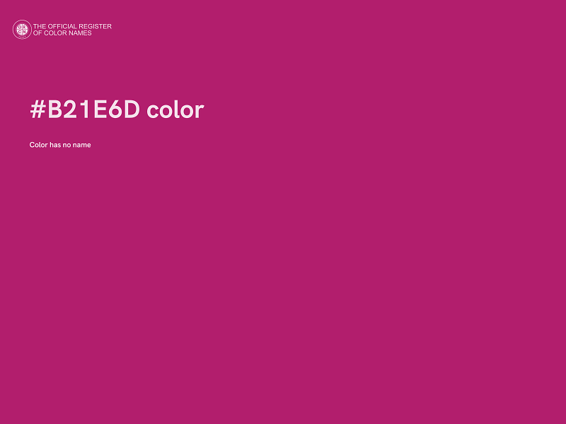 #B21E6D color image