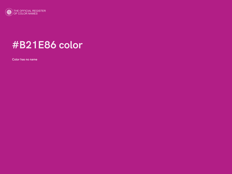 #B21E86 color image