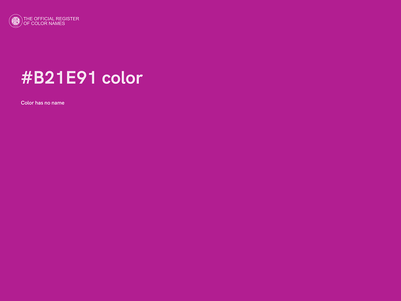 #B21E91 color image