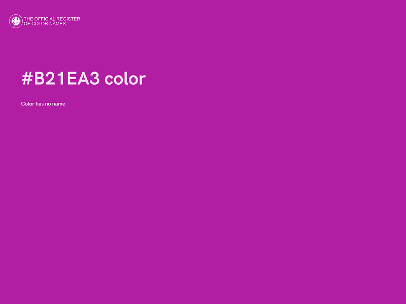 #B21EA3 color image