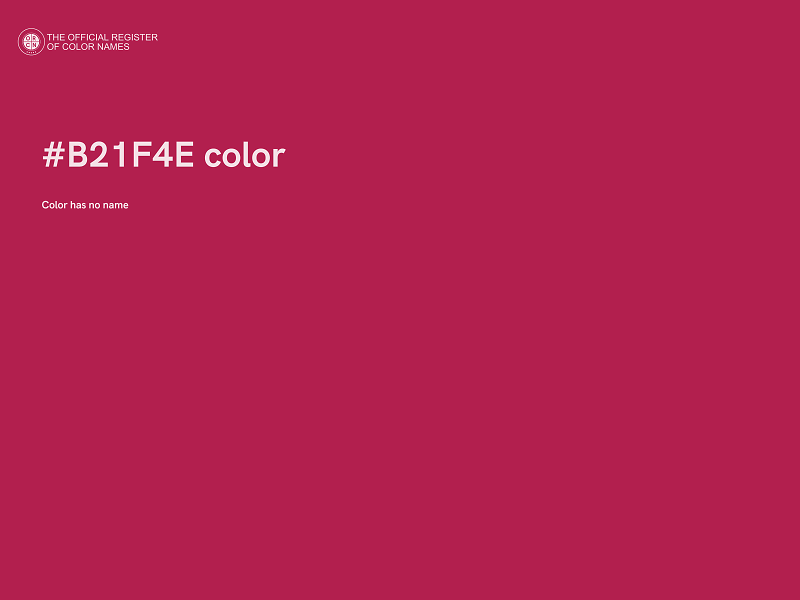 #B21F4E color image