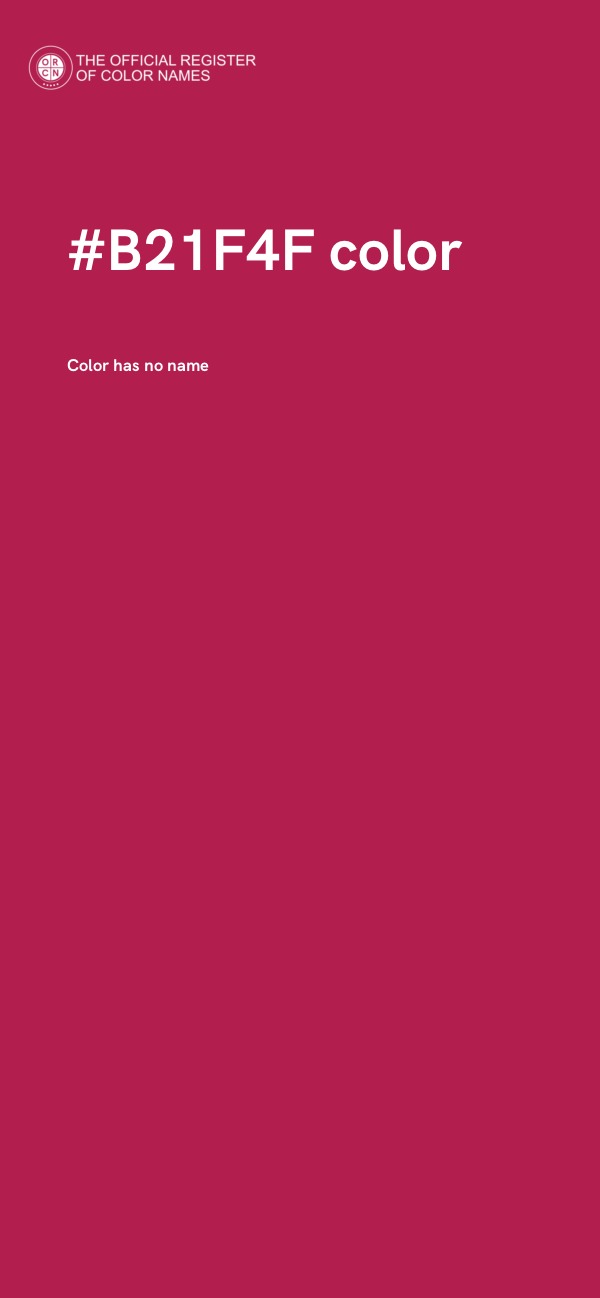 #B21F4F color image