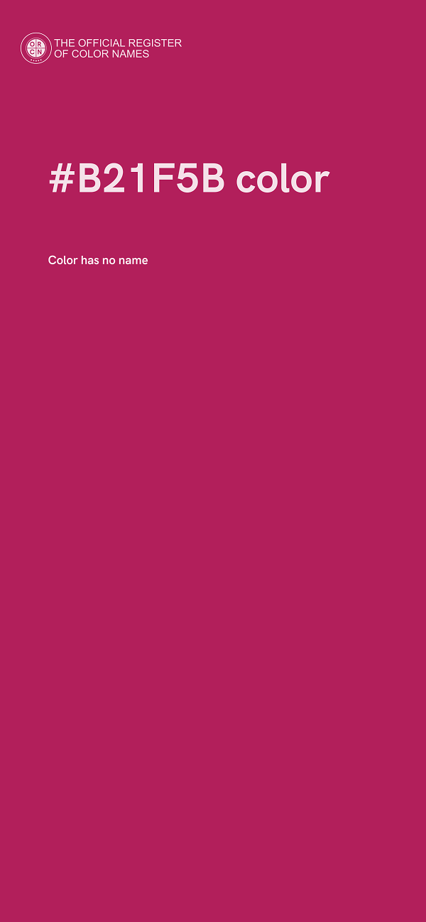 #B21F5B color image