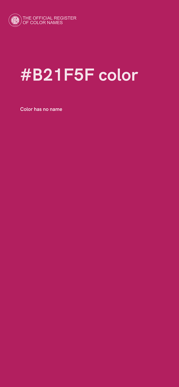#B21F5F color image