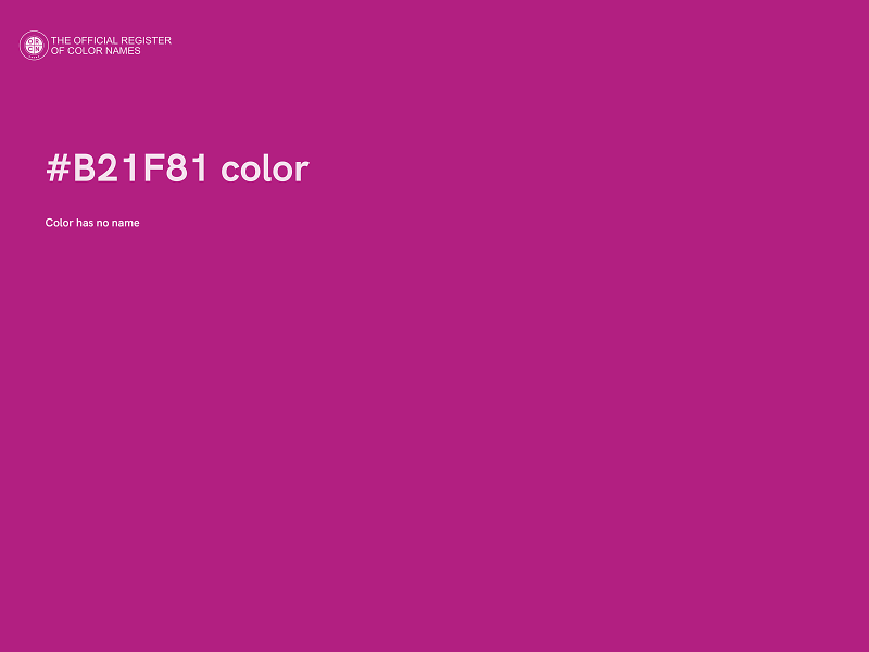 #B21F81 color image